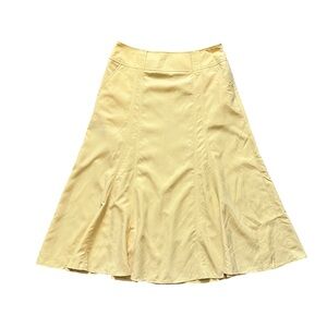 Kasper Butter Yellow High Waist Skirt Size 8